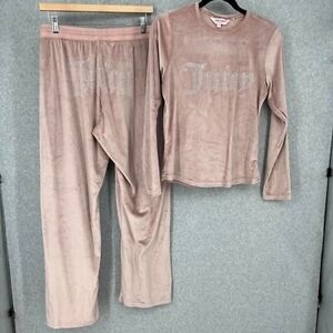 Juicy Couture BLUSH Velour Set, XL